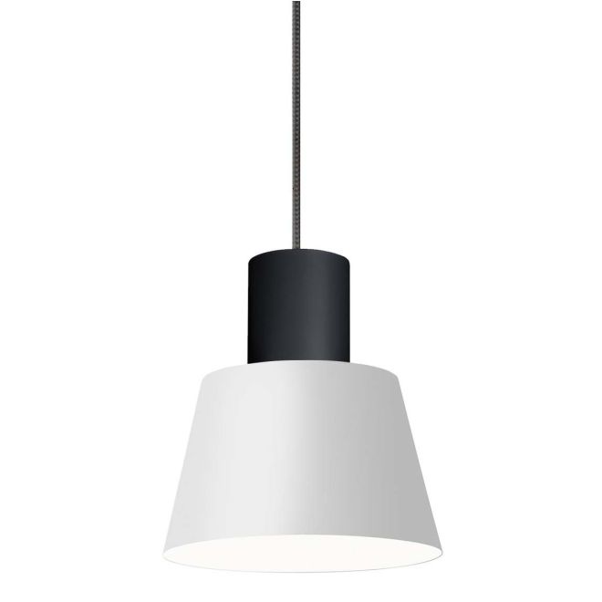 Antidark A1 Top T115 Pendelleuchte schwarz, Lampenschirm: Außen weiß / innen weiß