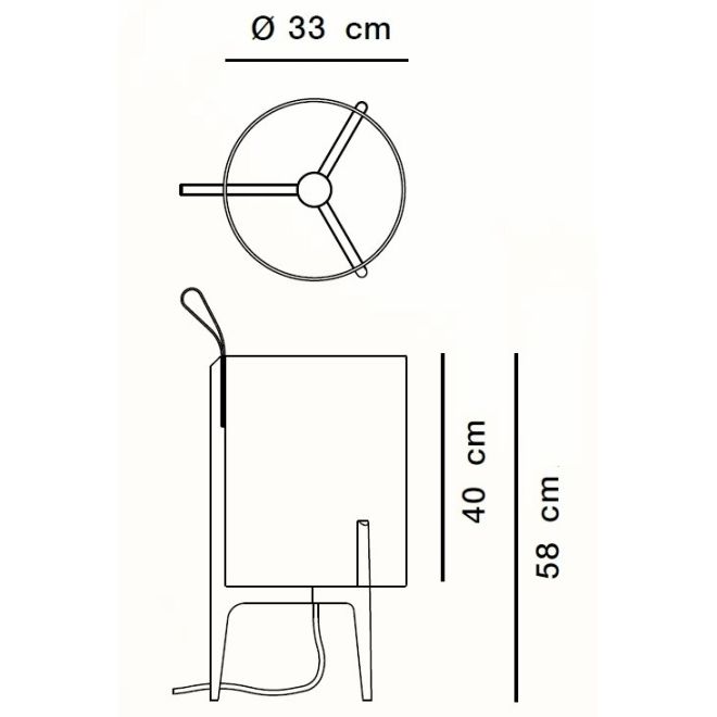 Greta Tischleuchte, Größe: Ø 330 mm