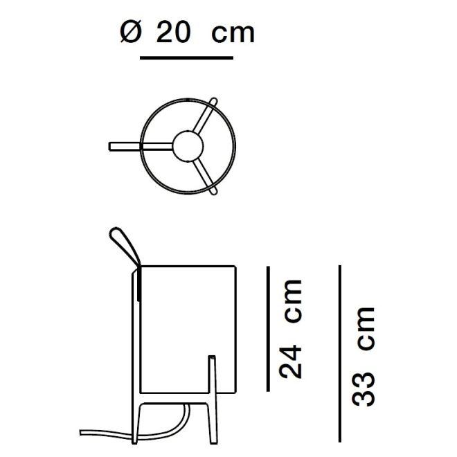 Greta Tischleuchte, Größe: Ø 200 mm