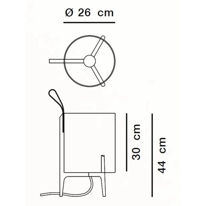 Greta Tischleuchte, Größe: Ø 260 mm