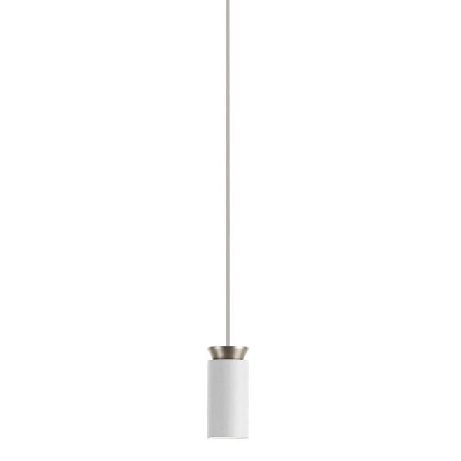 Triana Pendelleuchte, Ausführung: Weiß / Nickel - Kabel weiß