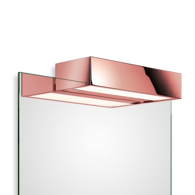 Box 1-25 N LED Spiegelaufsteckleuchte, Farbe: roségold