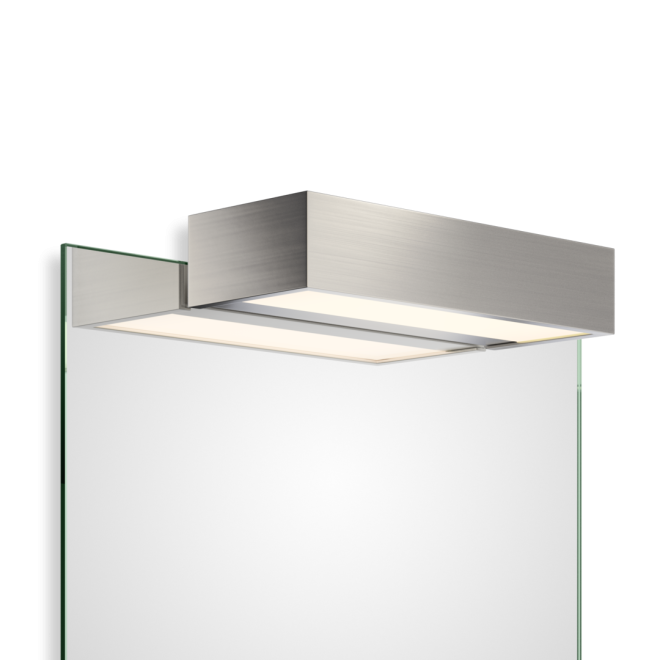 Box 1-25 N LED Spiegelaufsteckleuchte, Farbe: Nickel
