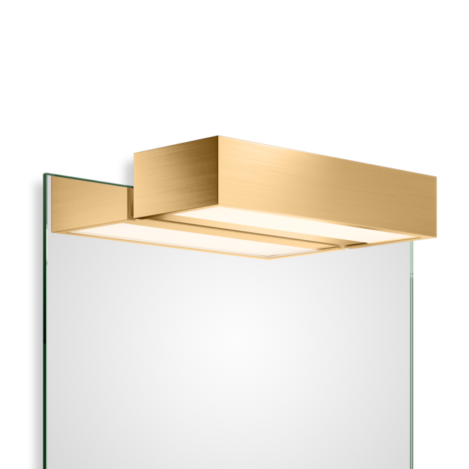 Box 1-25 N LED Spiegelaufsteckleuchte, Farbe: Gold matt