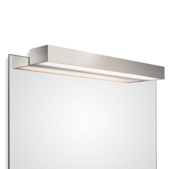 Box 1-60 N LED Spiegelaufsteckleuchte, Farbe: Nickel