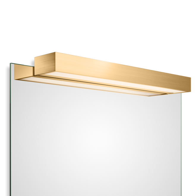 Box 1-60 N LED Spiegelaufsteckleuchte, Farbe: Gold matt