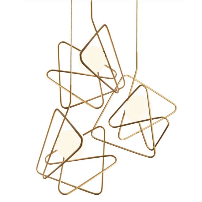 Inciucio Pendelleuchte 3-flammig, Farbe: Gold