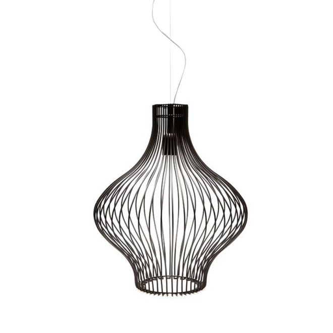 Titti Pendelleuchte Vasenform, Farbe: schwarz