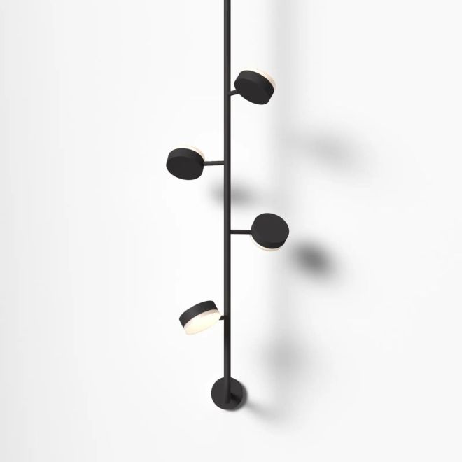 Tol LED Wand- und Deckenleuchte, Farbe: schwarz