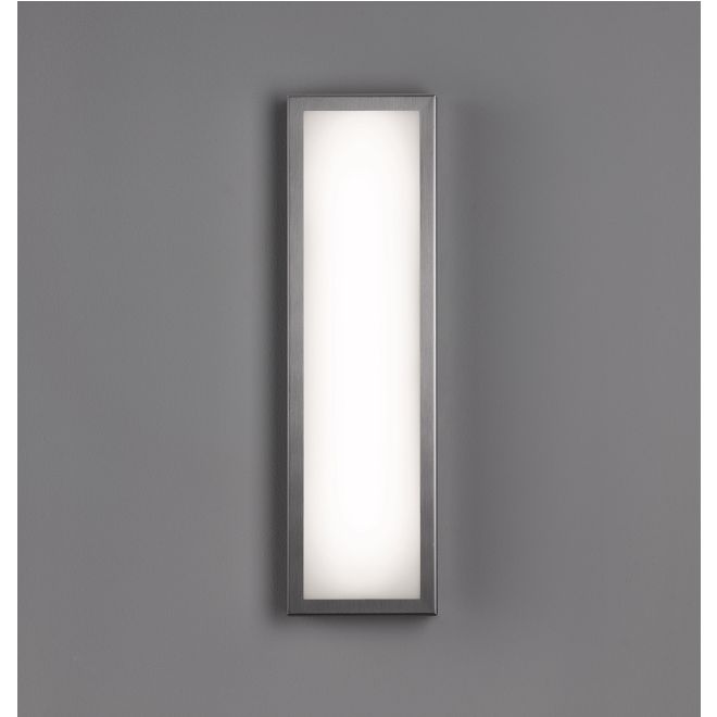 Scala LED Wandleuchte rechteckig, Farbe: Edelstahl