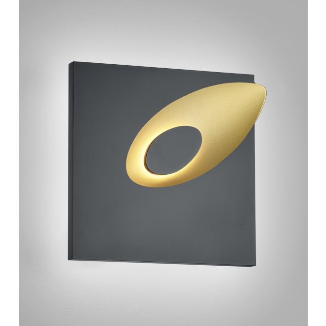 Tail LED Wandleuchte, Farbe: schwarz/gold