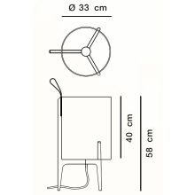 Greta Tischleuchte, Größe: Ø 330 mm