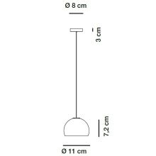 Neil Led Pendelleuchte, Größe: Ø 110 mm