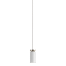 Triana Pendelleuchte, Ausführung: Weiß / Nickel - Kabel weiß