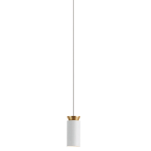 Triana Pendelleuchte, Ausführung: Weiß / Gold - Kabel weiß