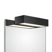 Box 1-25 N LED Spiegelaufsteckleuchte, Farbe: schwarz
