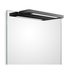 Slim 1-34 N LED Spiegelaufsteckleuchte, Farbe: schwarz