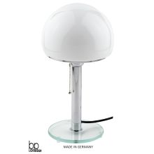 Tischleuchte BP Lichtdesign Glasfuß, Standfuß: Glas / Chrom