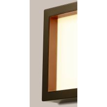 Valencia LED Leuchte quadratisch, Farbe Rahmen: braun/kupfer