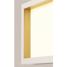 Valencia LED Leuchte quadratisch, Farbe Rahmen: weiß/gold