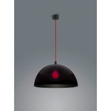 Doro Pendelleuchte 50 cm, Ausführung: Schirm schwarz / Kabel rot