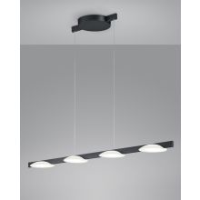 Pole Led Pendelleuchte 4-flammig, Farbe: schwarz