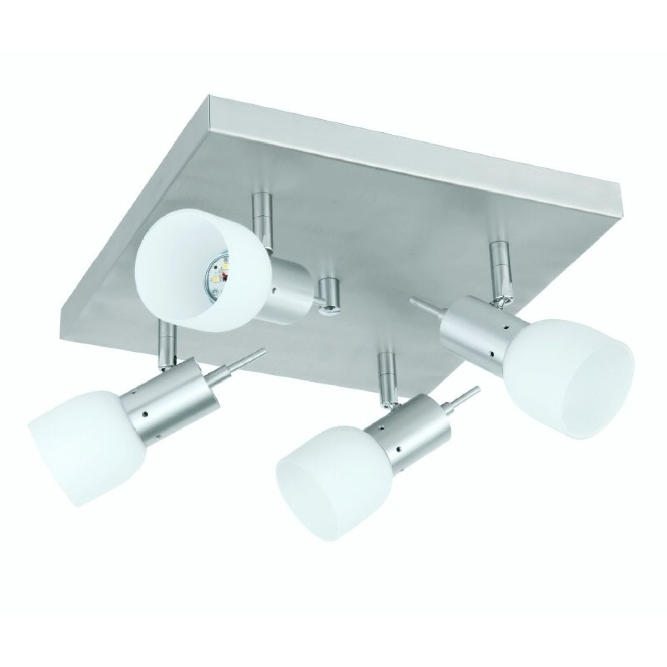 Balance LED Strahler 4er Aluminium quadratisch