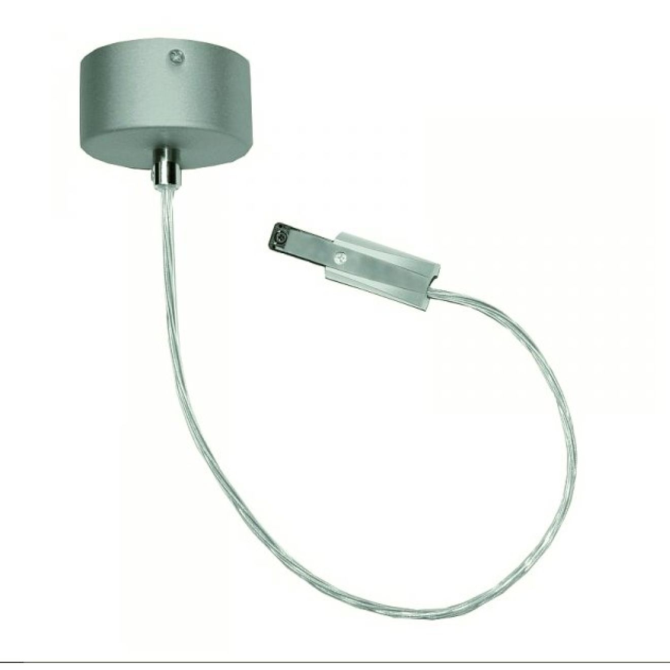 Endeinspeisung mit Dimmer silber für POWERLINE