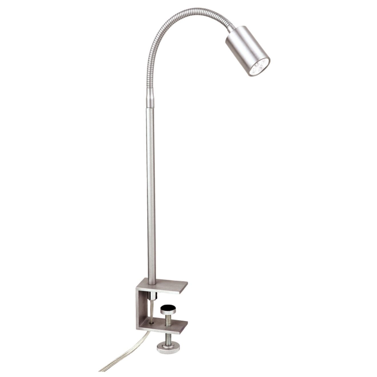 Klemmleuchte Flux LED Flexarm Nickel