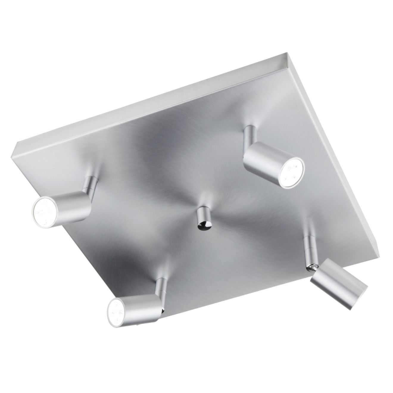 Strahler Flux LED 4-flammig Aluminium quadratisch