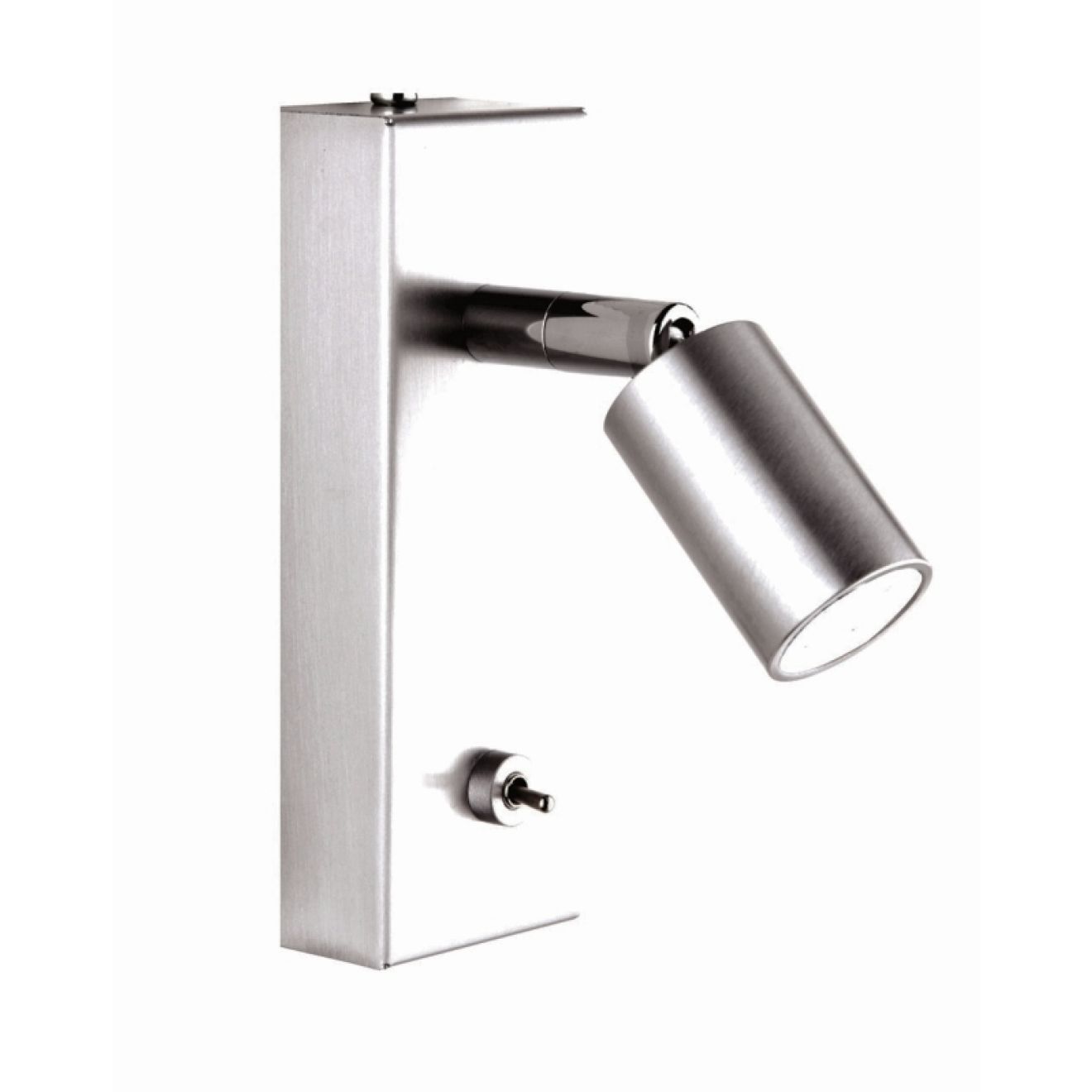 Wandspot Flux LED Nickel mit Schalter