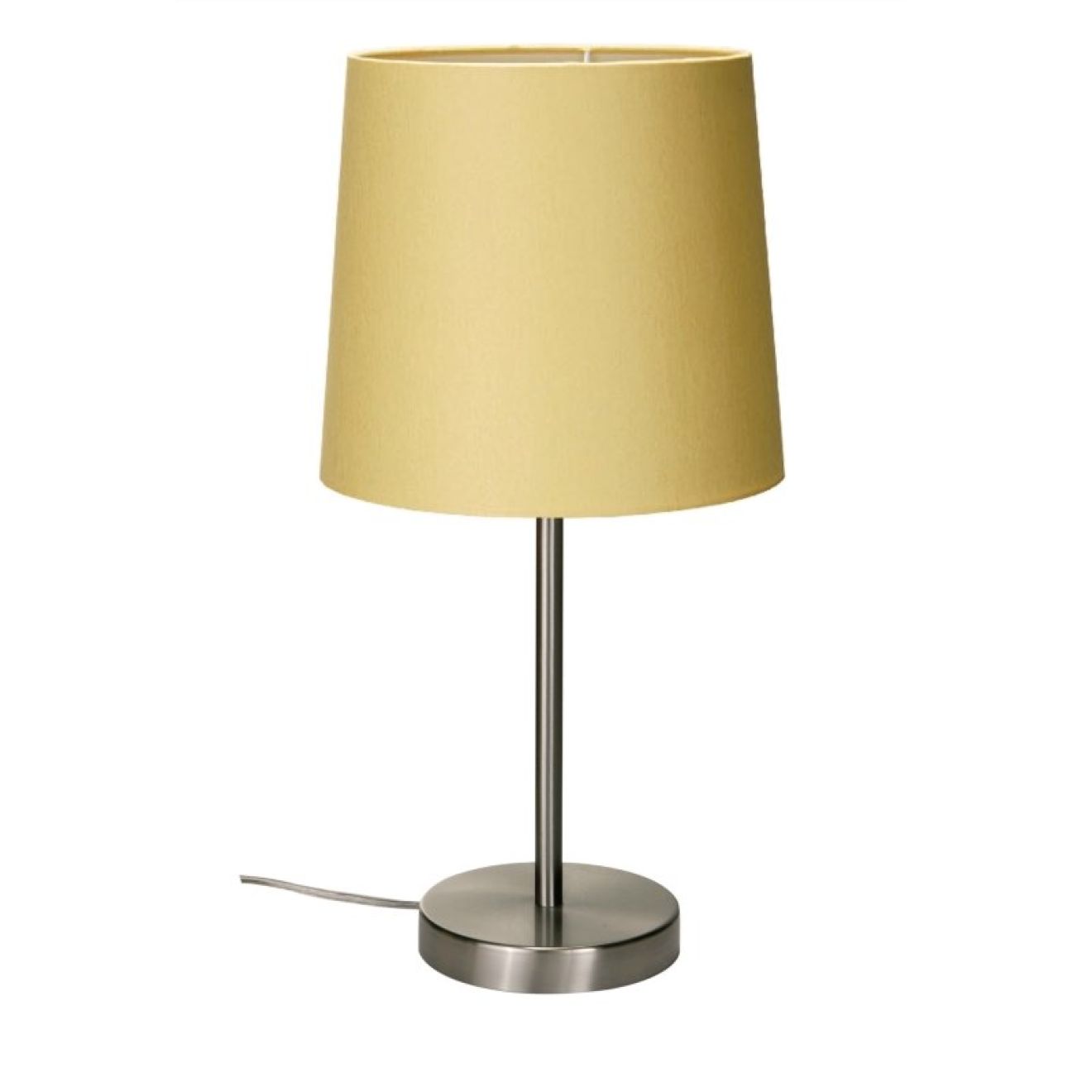 Paul Tischleuchte 170 mm Nickel / gelb