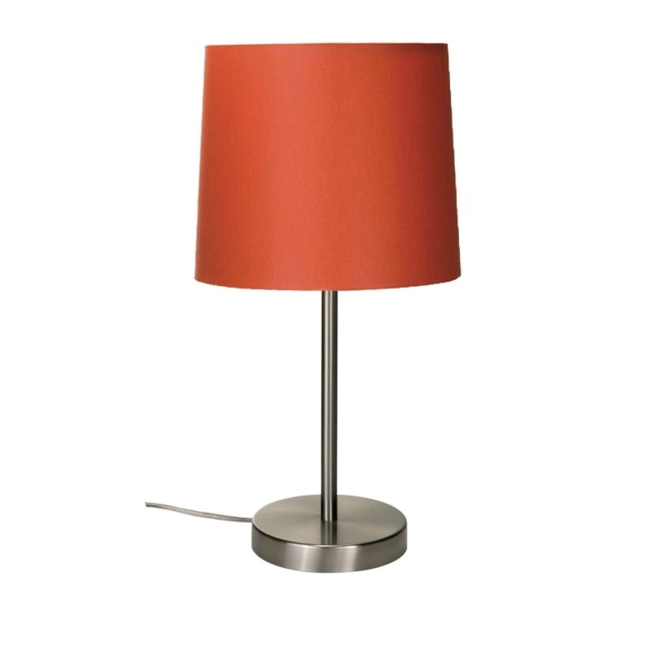 Paul Tischleuchte 170 mm Nickel / rot