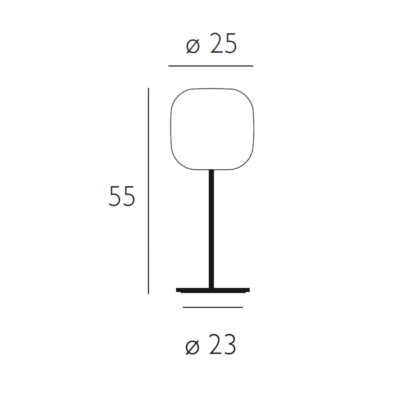 Größe Murea Casablanca Tischlampe
