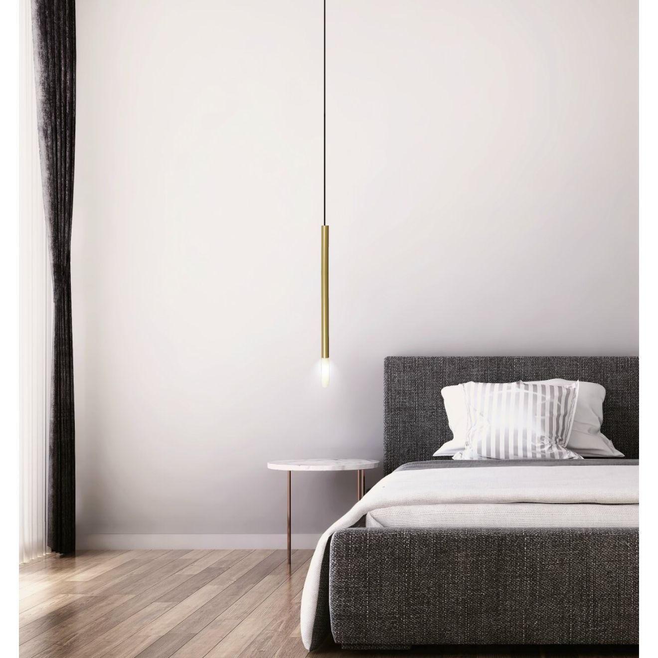 Zen Pendelleuchte Gibas 1-flammig gold