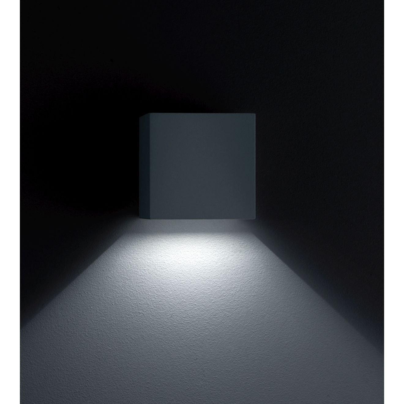 Siri44 Wandlampe schwarz quadratisch