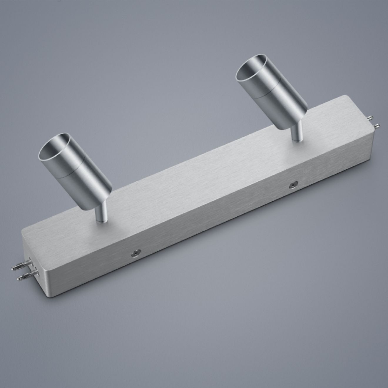 Strahler 2-flammig Nickel matt