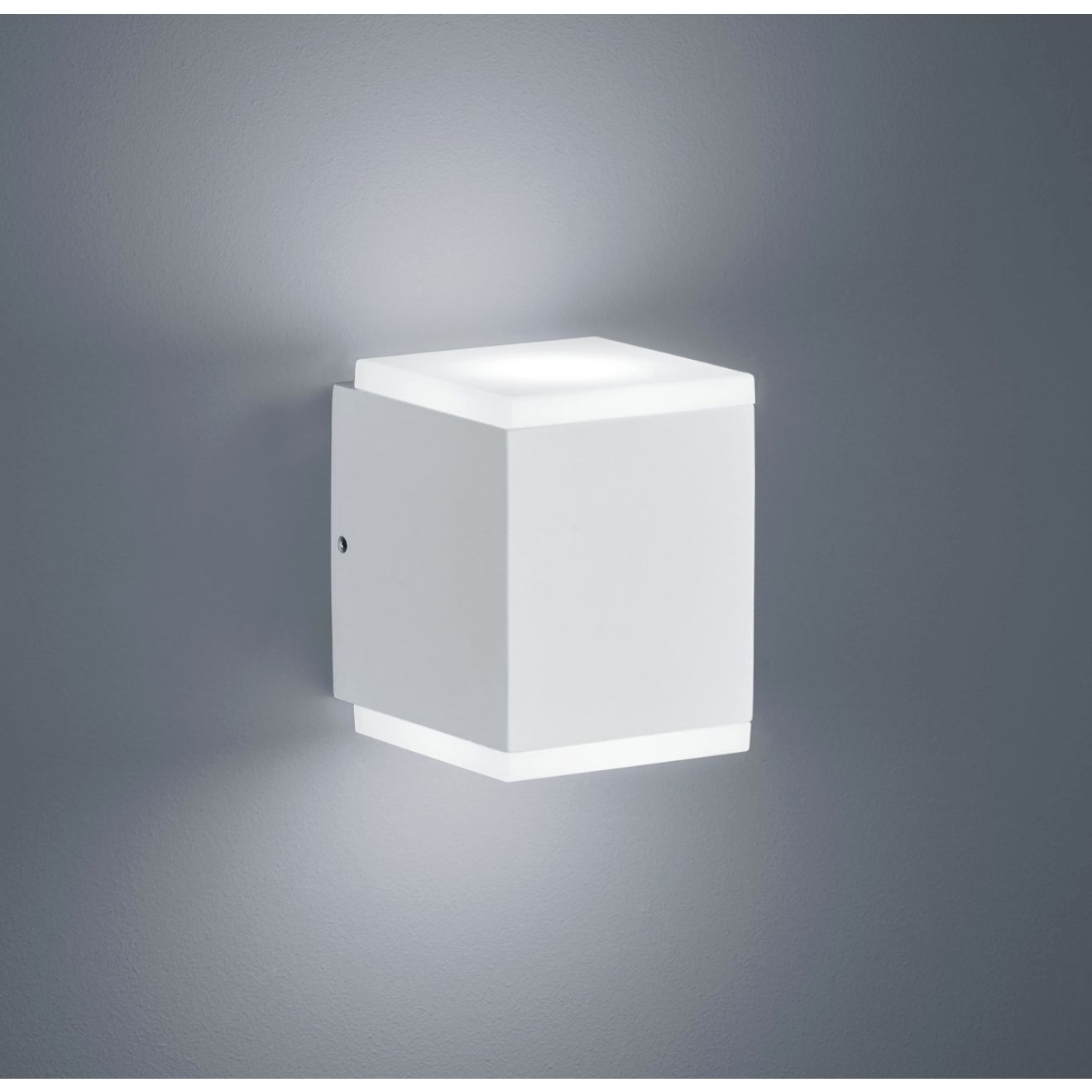 Led Wandlampe Kibo Helestra Außenleuchte Aluminium weiss