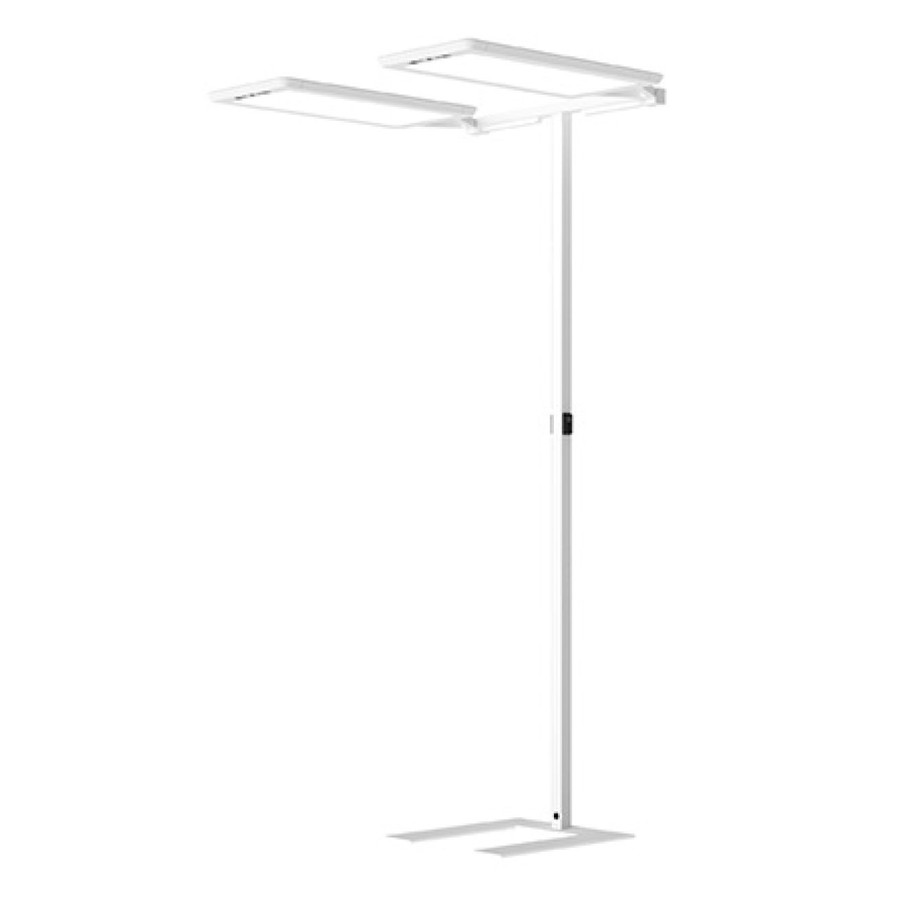 Yara Double U LED Stehleuchte Büroleuchte weiss Waldmann