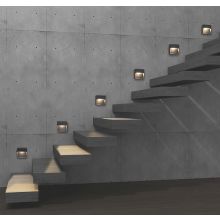 Antidark Arca Step Wandleuchte schwarz