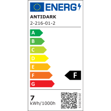 Antidark Dot W120 Wandleuchte schwarz