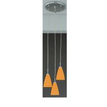 DETROIT Pendel 3-er rund Glas orange