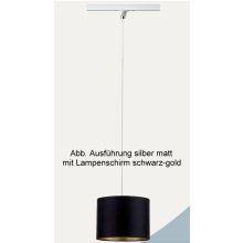 Hugo Pendelleuchte E27 Powerline Silber matt