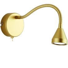 Flex Wandleuchte Mini LED Gold mit Schalter neutralweiß