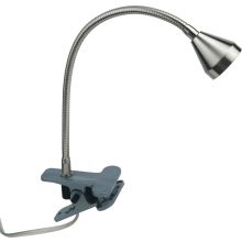 Klammerleuchte Mini LED Nickel warmweiß