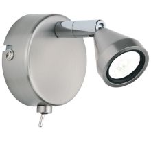 Wandleuchte Mini LED Nickel mit Schalter neutralweiß