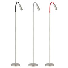 Busch Rocco LED Stehleuchte Flexarm Nickel