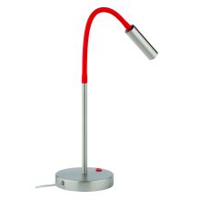 Rocco LED Tischleuchte Flexarm Nickel matt