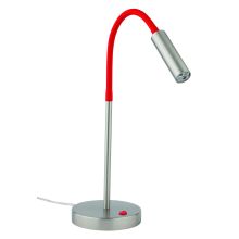 Rocco LED Tischleuchte Flexarm Nickel matt