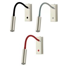Busch Rocco Wandleuchte Flexarm Nickel